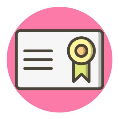 Sertifika vektör illüstrasyonu