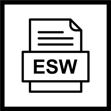 dosya biçimi simgesi, vektör illüstrasyonu