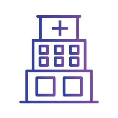 tıbbi düz simge, vektör iilüstrasyonu