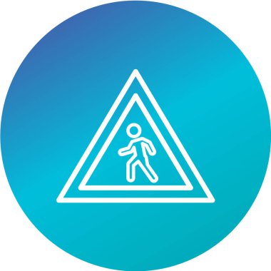 Yol simgesi, vektör illüstrasyonu