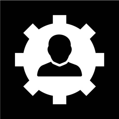 dişli simgesi vektör illüstrasyonu