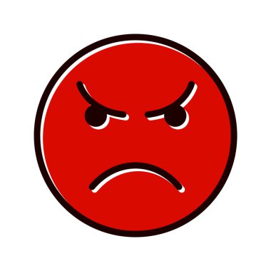 Öfkeli Duygusal Simge Moda Tarzı İzole Arkaplan