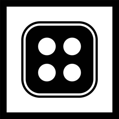 Zar Dört Simgesi Stili İzole Arkaplan