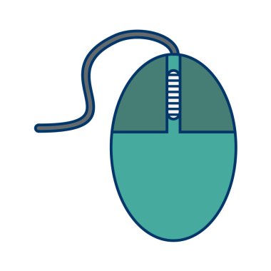 vektör illüstrasyonu, bilgisayar faresinin basit simgesi 