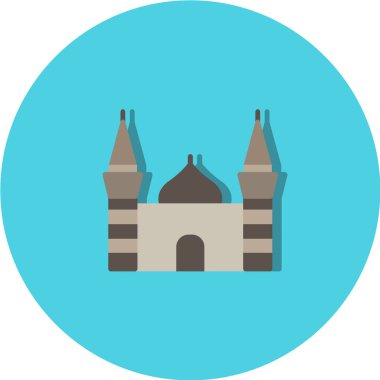 Caminin modern düz tasarım simgesinin vektör çizimi