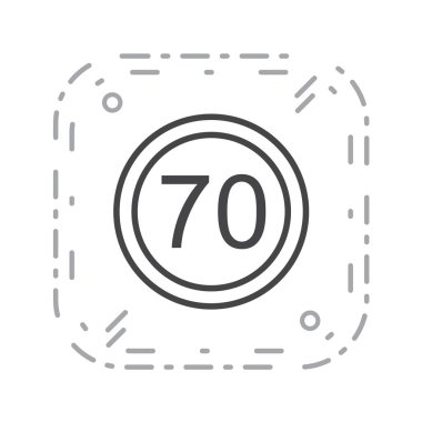 Yol simgesi, vektör illüstrasyonu