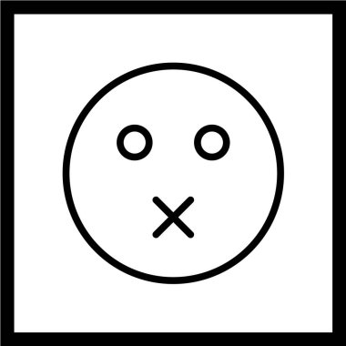 Gülümseme simgesi, vektör illüstrasyonu