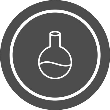 Laboratuvar şişe simgesinin vektör illüstrasyonu