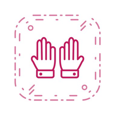 İzole edilmiş tek bir el durdurma sembolünün vektör çizimi