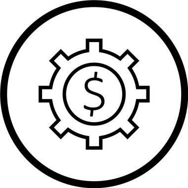 Dolar ve para vektör simgesi