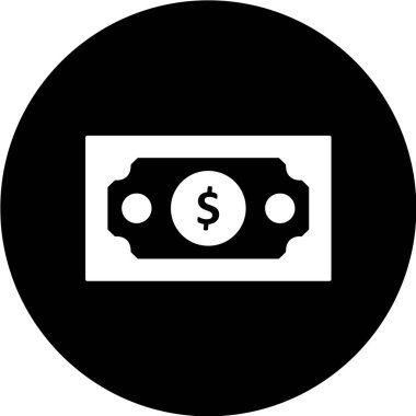 Dolar işareti vektör simgesi