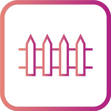 çit ağ ikonu vektör illüstrasyonu 