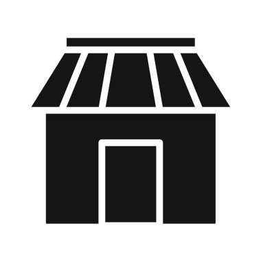 dükkan simgesi vektör illüstrasyonu