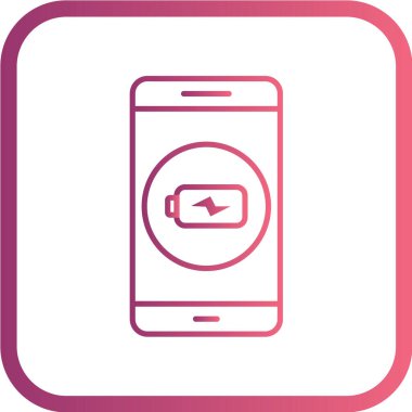 Modern telefon simgesinin vektör illüstrasyonu 