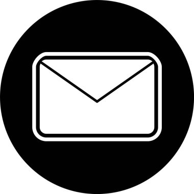 Moda Biçiminde Zarf Simgesi İzole Arkaplan