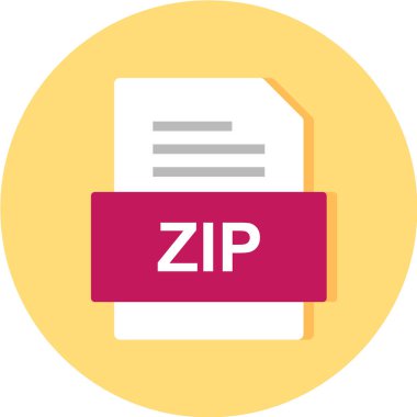 dosya biçimi simgesi, vektör illüstrasyonu