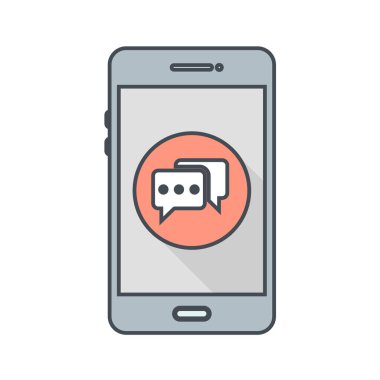 Mobil Uygulamalar konsept vektör çizimi beyaz arkaplan üzerinde 