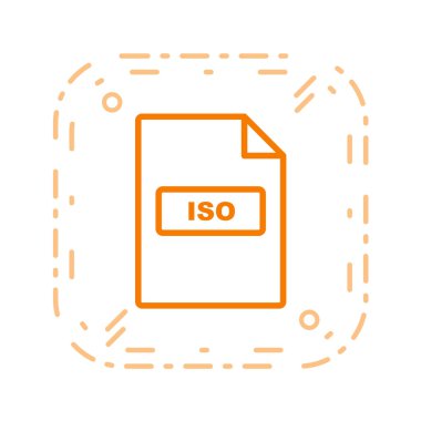 dosya biçimi simgesi, vektör illüstrasyonu