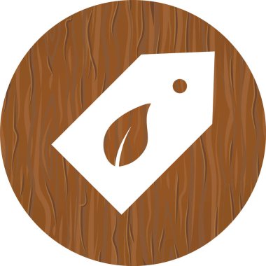 Eko Etiket Simgesi Moda Biçiminde İzole Arkaplan