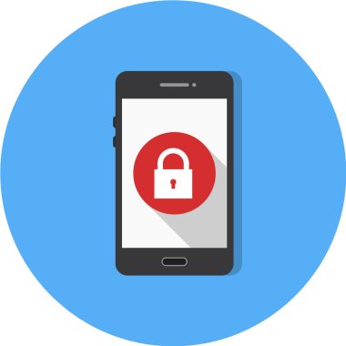 Modern telefon simgesinin vektör illüstrasyonu 