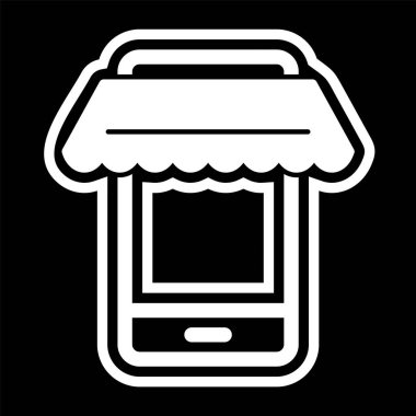 Çevrimiçi Alışveriş Simgesi Moda Biçimli İzole Arkaplan