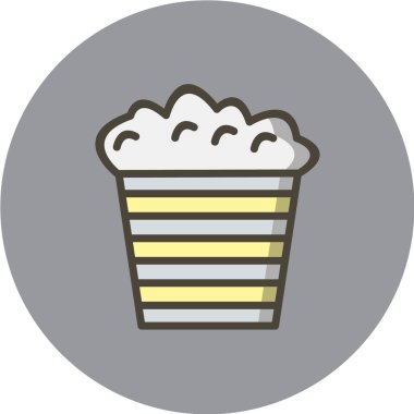  Gıda ve içecek Web ikonu vektör illüstrasyonu