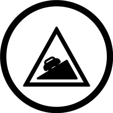 Yol simgesi, vektör illüstrasyonu