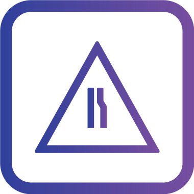 Yol simgesi, vektör illüstrasyonu