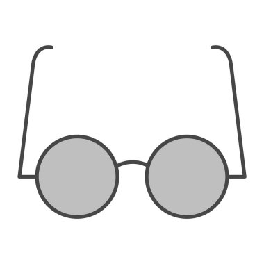 Deneysel Gözlük Simgesi Moda Tarzı İzole Arkaplan      