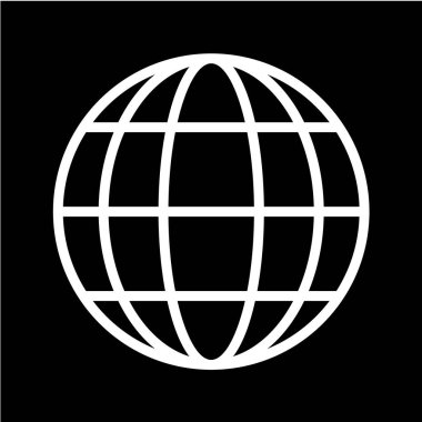 Dünya simgesinin vektör illüstrasyonu
