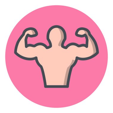 Moda Biçimli Gövde Simgesi İzole Arkaplan