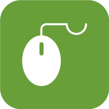 Bilgisayar faresinin basit simgesi, vektör illüstrasyonu 