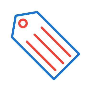 etiket simgesi, vektör çizimi