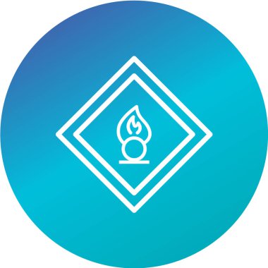 Yol simgesi, vektör illüstrasyonu