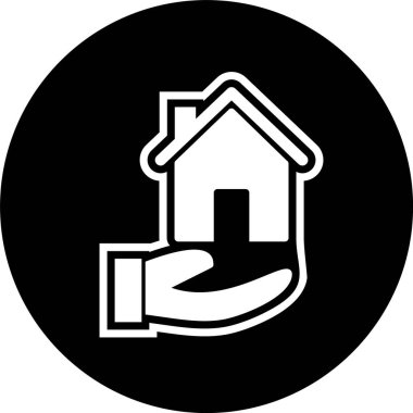 Moda Biçimli İpotek Simgesi İzole Arkaplan