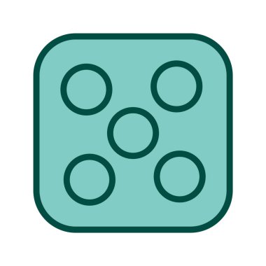 Zar Beş Simgesi Stili İzole Arkaplan