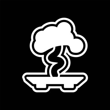Bonsai Simgesi Moda Tarzı İzole Arkaplan
