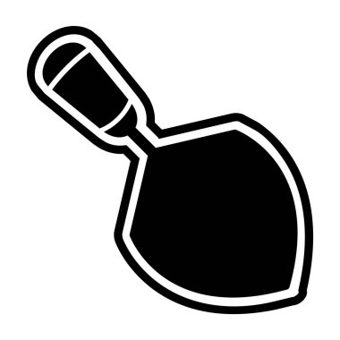 Moda Biçimli Trowel Simgesi İzole Arkaplan