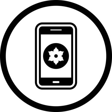 Galeri Mobil Uygulama Simgesi Moda Biçimli İzole Arkaplan