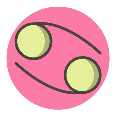 Şirin bir çizgi film suratının vektör çizimi