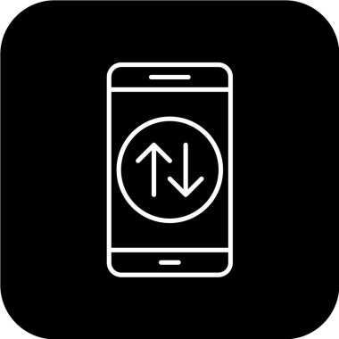 Modern telefon simgesinin vektör illüstrasyonu 