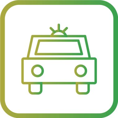 araba simgesi vektör illüstrasyonu