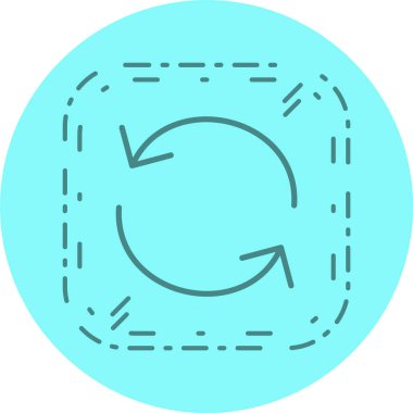 Simgeyi Moda Biçiminde Tecrit Edilmiş Arkaplanda Yeniden Yükle