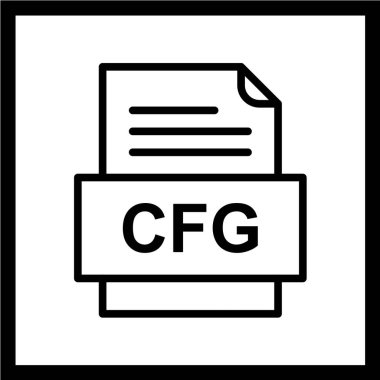 dosya biçimi simgesi, vektör illüstrasyonu