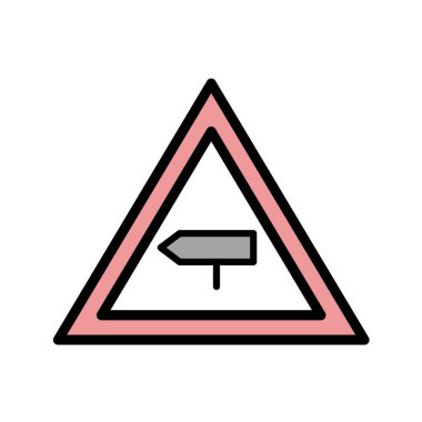 Yol simgesi, vektör illüstrasyonu