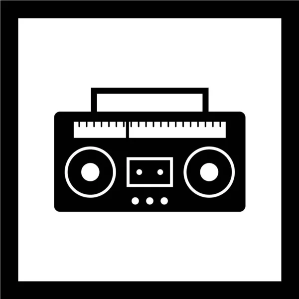 オーディオテープベクトル図シンプルなアイコン — ストックベクタ