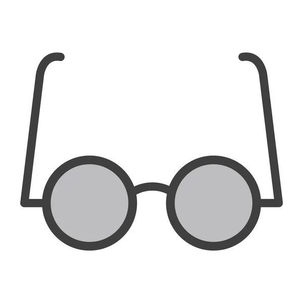 Kísérleti Szemüveg Ikon Trendi Stílusban Elszigetelt Háttér — Stock Vector