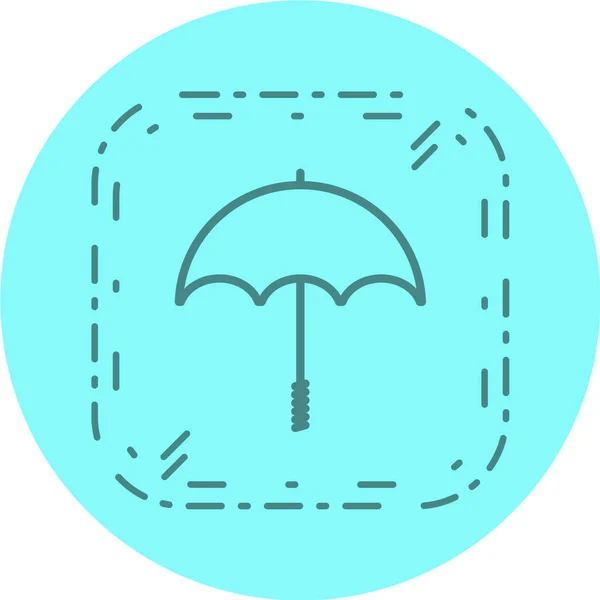 Regenschirm Symbol Vektor Illustration — Stockvektor