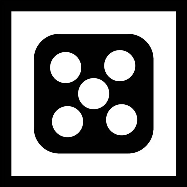 Векторна Іконка Округлих Квадратів Чорному Фоні — стоковий вектор