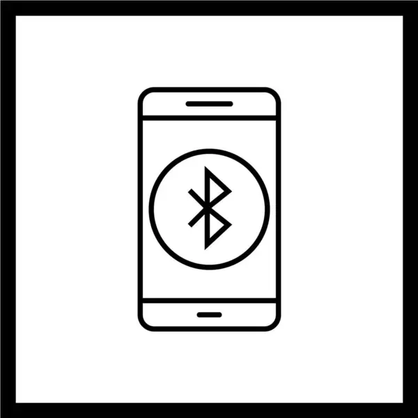 Vector Illustration Modern Lack Icon Mobile Phone — Stock Vector